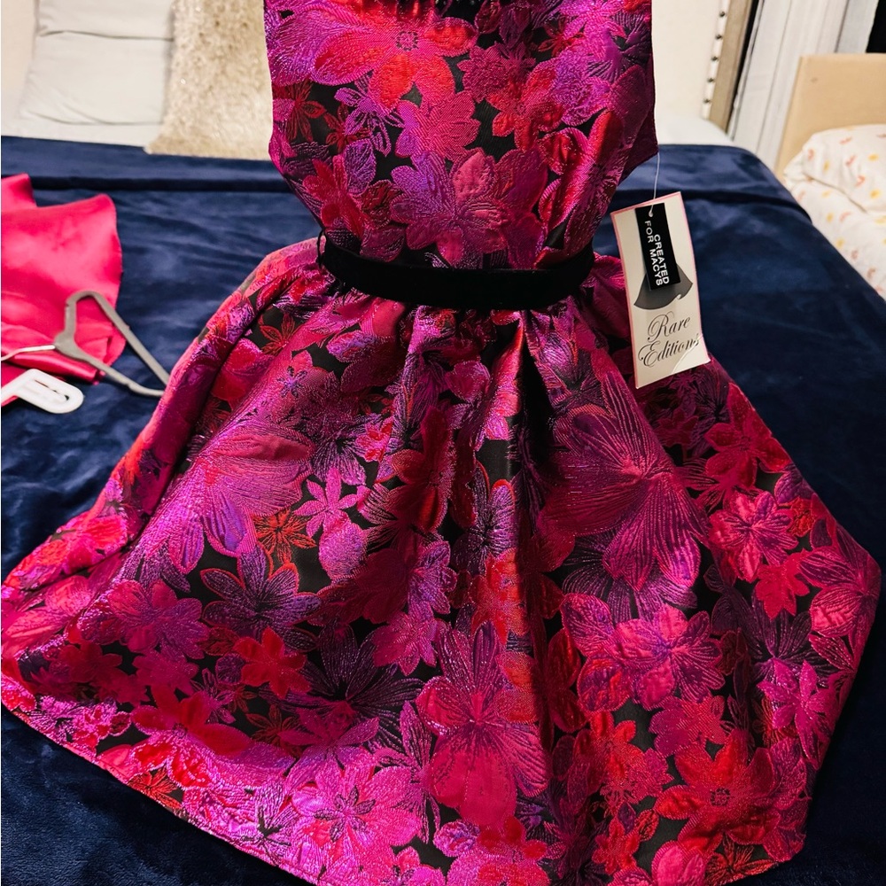 Rare Editions Pink Floral Dress